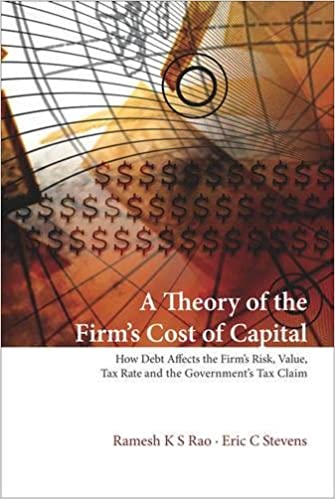 A Theory of the Firm's Cost of Capital - Ramesh K S Rao